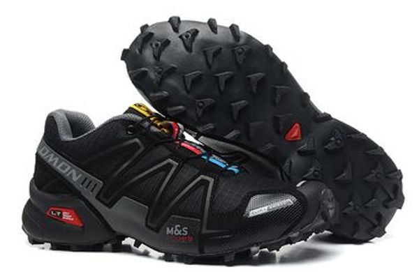 

новые zapatillas speedcross 3 кроссовки для мужчин прогулки ourdoor спортивные кроссовки спортивные кроссовки размер eur 40-46, Black