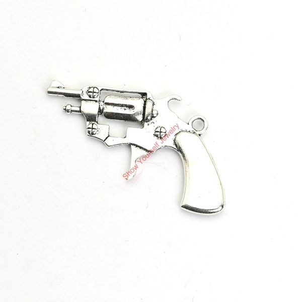 15pcs antique silver plated gun charms pendants for bracelet jewelry making diy necklace craft 40x26mm, Bronze;silver
15pcs antique silver plated gun charms pendants for bracelet jewelry making diy necklace craft 40x26mm, Bronze;silver