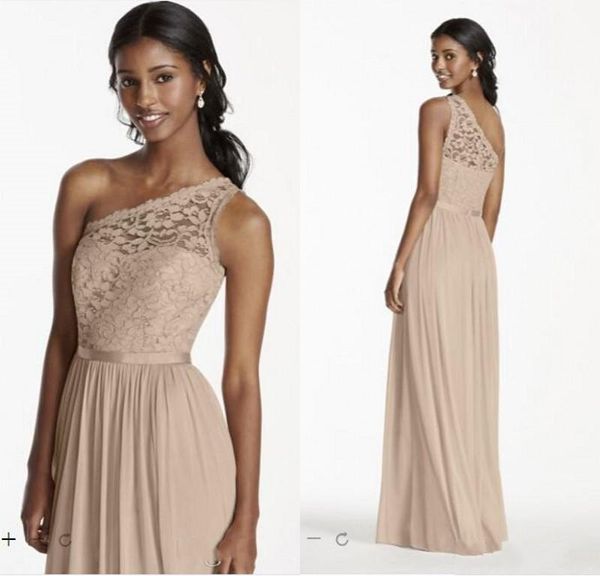 one shoulder bridesmaid dresses 2018 lace floor length beach wedding guest gowns chiffon plus size women special occasion dress, White;pink
one shoulder bridesmaid dresses 2018 lace floor length beach wedding guest gowns chiffon plus size women special occasion dress, White;pink
