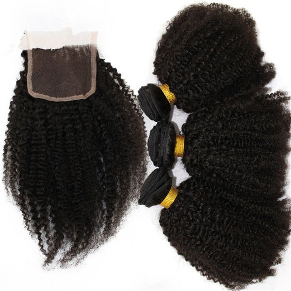 7a human hair weave brazilian afro kinky curly with closure middle three part lace closure with bundles ing, Black
7a human hair weave brazilian afro kinky curly with closure middle three part lace closure with bundles ing, Black