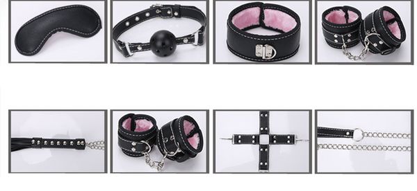 slave games leather wrist ankle plush soft plug ball fetish toys collar eye , in whip mask gag bondage mouth cuffs fskpl
slave games leather wrist ankle plush soft plug ball fetish toys collar eye , in whip mask gag bondage mouth cuffs fskpl