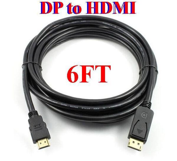100шт 1.8m / 6ft displayport display port dp мужчина к hdmi мужской m / m кабельный адаптер для macbook air dell мониторов нового
100шт 1.8m / 6ft displayport display port dp мужчина к hdmi мужской m / m кабельный адаптер для macbook air dell мониторов нового
