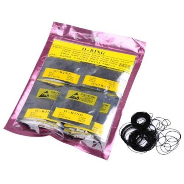 Wholesale-size 12-30mm Excellent Quality Set 950pcs 0.5mm Dia Round O Ring Watch Case Back Gasket Rubber Seal Washers