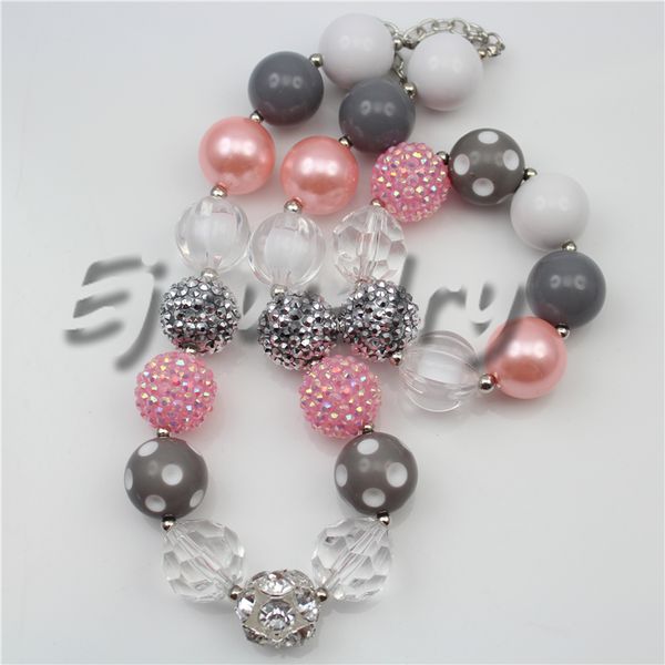 fashion jewelry gray dot beads necklace silver rhinestone beads chunky bubblegum necklace&bracelet set cb736
fashion jewelry gray dot beads necklace silver rhinestone beads chunky bubblegum necklace&bracelet set cb736