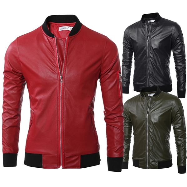 new bomber red Jacket black motorcycle Men 2017 softshell Spring PU Leather Fur coat waterproof Winter green pure color autumn
new bomber red Jacket black motorcycle Men 2017 softshell Spring PU Leather Fur coat waterproof Winter green pure color autumn