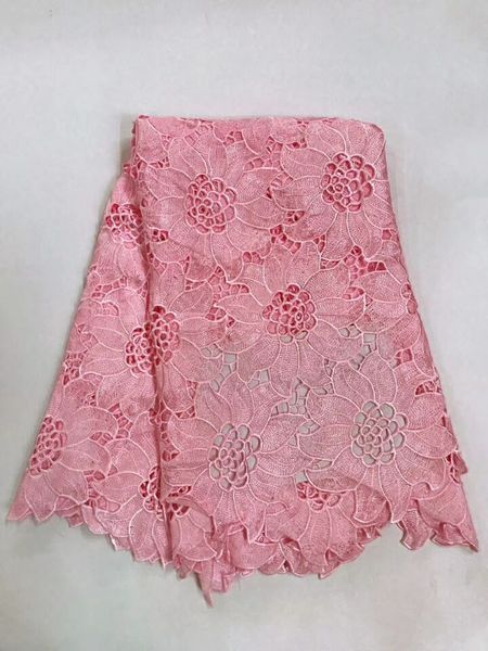 5 yards/pc pink sun flowers design african water soluble lace embroidery french mesh cord lace for clothes rw18-4
5 yards/pc pink sun flowers design african water soluble lace embroidery french mesh cord lace for clothes rw18-4