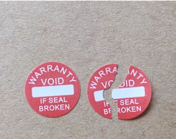 Diameter 10 Mm Warranty Sealing Label Sticker Void If Damaged, Universal With Years And Months, For 5000pcs/lot