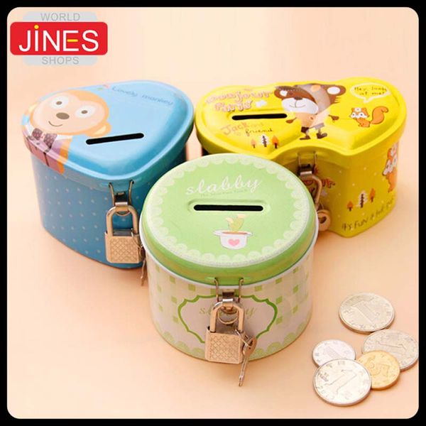 4pcs/lot Cute piggy bank funny lovely money box With lock and key High qulity Metal cartoon Birthday gift Bedroom living room desk
4pcs/lot Cute piggy bank funny lovely money box With lock and key High qulity Metal cartoon Birthday gift Bedroom living room desk