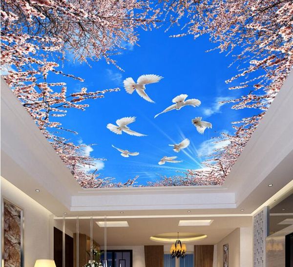 3d wallpaper custom p non-woven picture cherry blossom blue sky dove ceiling murals decoration painting 3d wall room murals wallpaper
3d wallpaper custom p non-woven picture cherry blossom blue sky dove ceiling murals decoration painting 3d wall room murals wallpaper