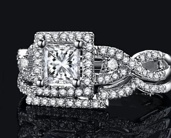 wholesale professional pave setting jewelry 925 sterling silver white sapphire princess cut simulated diamond wedding bridal women ring gift, Golden;silver
wholesale professional pave setting jewelry 925 sterling silver white sapphire princess cut simulated diamond wedding bridal women ring gift, Golden;silver