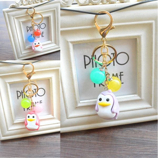 3 styles acrylic beads pendant key chain penguin doll keychain for women car phone handbag backpack key ring b794q, Silver
3 styles acrylic beads pendant key chain penguin doll keychain for women car phone handbag backpack key ring b794q, Silver