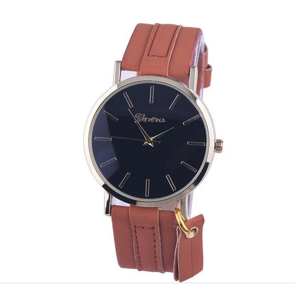 new geneva restrostyle simple style quartz watch real leather belt with pendant for both male and female, Slivery;brown
new geneva restrostyle simple style quartz watch real leather belt with pendant for both male and female, Slivery;brown