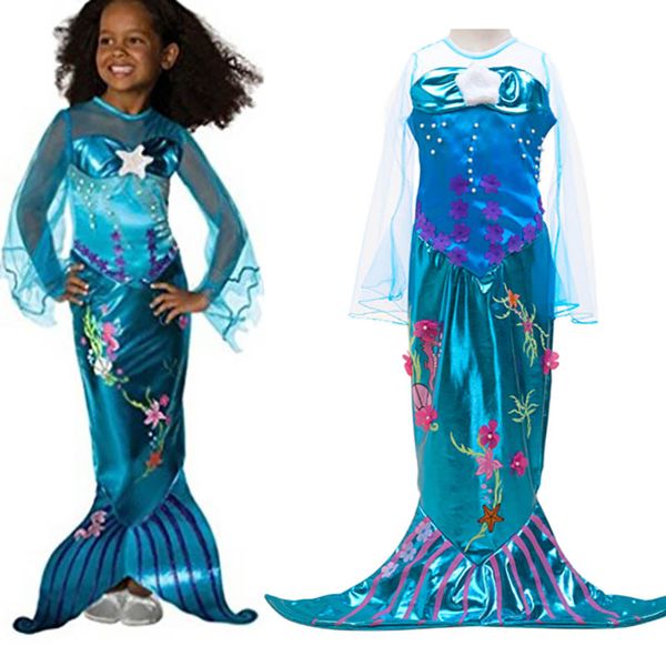 girls mermaid cosplay dresses children new kids girls fairy costumes party princess dress halloween christmas fair clothing gifts px-d09, Blue
girls mermaid cosplay dresses children new kids girls fairy costumes party princess dress halloween christmas fair clothing gifts px-d09, Blue