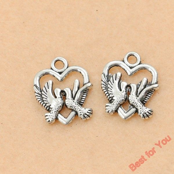 100pcs tibetan silver plated double birds charms pendants for jewelry making diy craft handmade 18x15mm jewelry making, Bronze;silver
100pcs tibetan silver plated double birds charms pendants for jewelry making diy craft handmade 18x15mm jewelry making, Bronze;silver