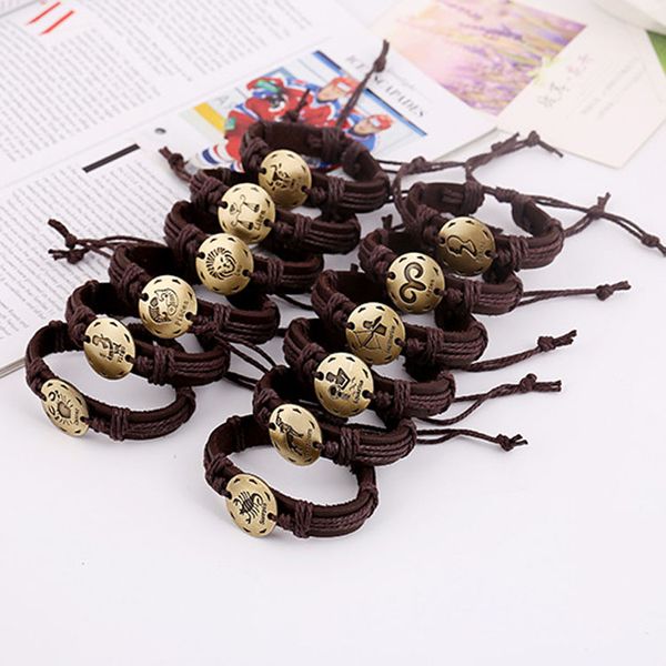 twelve constellations leather bracelets wrap bracelet new handmade punk jewelry 12 zodiac for men women ing, Golden;silver
twelve constellations leather bracelets wrap bracelet new handmade punk jewelry 12 zodiac for men women ing, Golden;silver