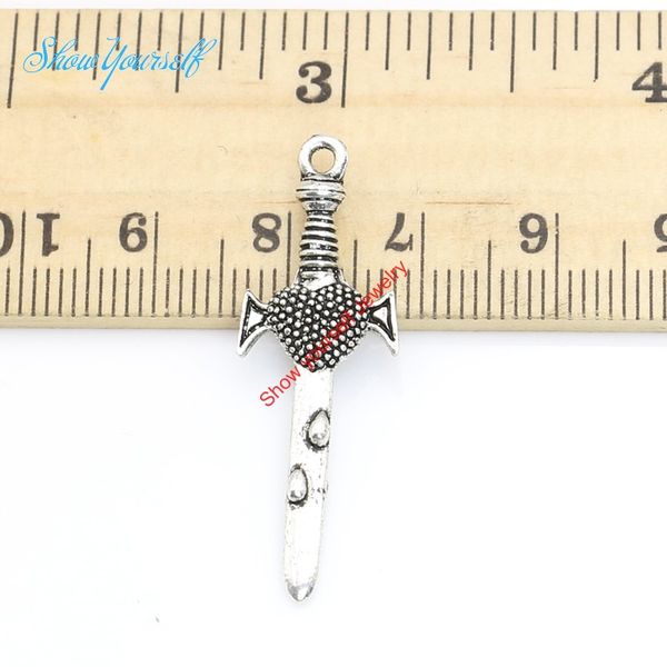 15pcs/lot tibetan silver plated sword charms pendants for bracelet jewelry making diy handmade craft 35x12mm, Bronze;silver
15pcs/lot tibetan silver plated sword charms pendants for bracelet jewelry making diy handmade craft 35x12mm, Bronze;silver