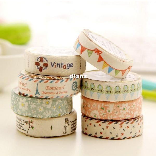 diy kawaii fabric cloth masking tape sweet vintage eiffel tower flower decorative tapes for home decoration
diy kawaii fabric cloth masking tape sweet vintage eiffel tower flower decorative tapes for home decoration