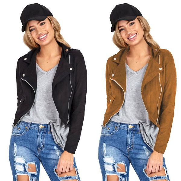 wholesale- new arrival 2016 brand casual women short winter long sleeve slim biker motorcycle cropped faux leather jacket jaqueta feminina, Black;brown
wholesale- new arrival 2016 brand casual women short winter long sleeve slim biker motorcycle cropped faux leather jacket jaqueta feminina, Black;brown