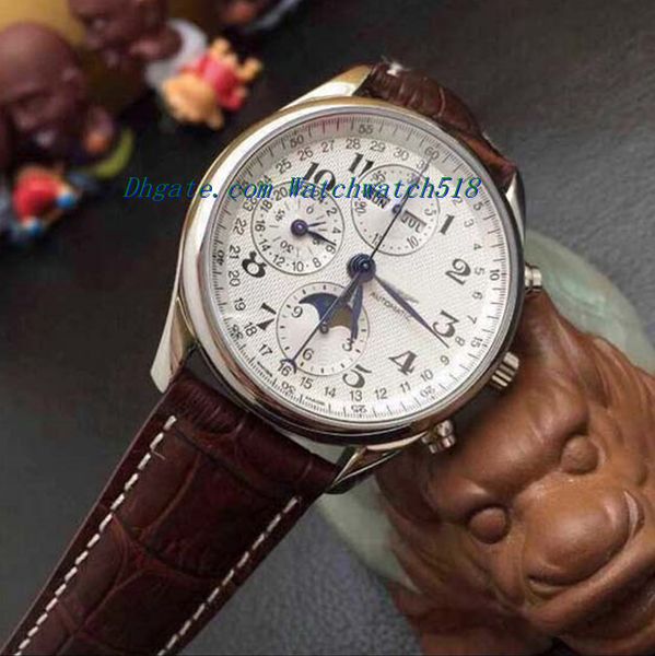 luxury watches new master collection moonphase 7750 movement men's watch l2.673.4.51.6 automatic men's watch, Slivery;brown
luxury watches new master collection moonphase 7750 movement men's watch l2.673.4.51.6 automatic men's watch, Slivery;brown