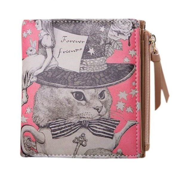 wholesale- brand cute ladies small short cat wallets for women clutch zipper women dollar mini wallet purse carteira portfolio money bag 45, Red;black
wholesale- brand cute ladies small short cat wallets for women clutch zipper women dollar mini wallet purse carteira portfolio money bag 45, Red;black