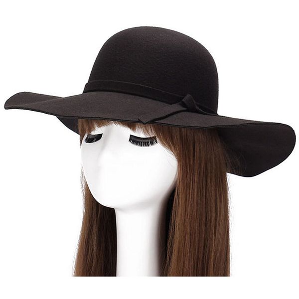 wholesale- 2020 new stylish vintage women's lady with wide brim wool bowler fedora hat floppy cloche sun beach bowknot cap, Blue;gray
wholesale- 2020 new stylish vintage women's lady with wide brim wool bowler fedora hat floppy cloche sun beach bowknot cap, Blue;gray