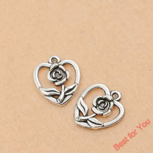 60pcs tibetan silver tone flower heart charms fashion pendants jewelry making handmade diy jewelry findings 18x16mm jewelry making, Bronze;silver
60pcs tibetan silver tone flower heart charms fashion pendants jewelry making handmade diy jewelry findings 18x16mm jewelry making, Bronze;silver