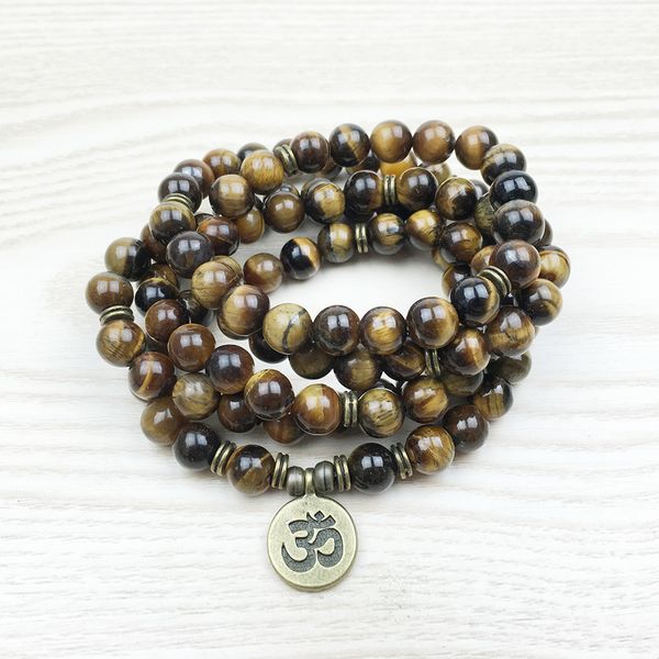 sn1148 fashion tiger eye 108 mala bracelet om buddha bracelet or necklace yoga bracelet 4 wrap natural stone bracelet, Black
sn1148 fashion tiger eye 108 mala bracelet om buddha bracelet or necklace yoga bracelet 4 wrap natural stone bracelet, Black