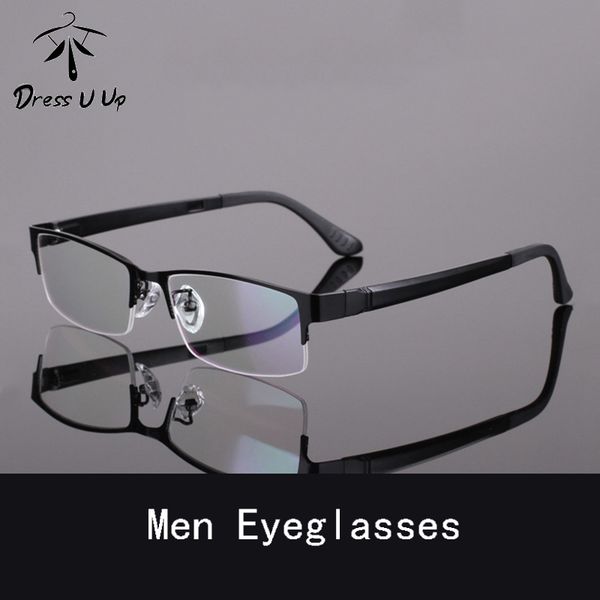 wholesale- dressuup 2016 high quality alloy semi-rimeless clear glasses frame for men male designer eyeglasses oculos de sol, Silver
wholesale- dressuup 2016 high quality alloy semi-rimeless clear glasses frame for men male designer eyeglasses oculos de sol, Silver