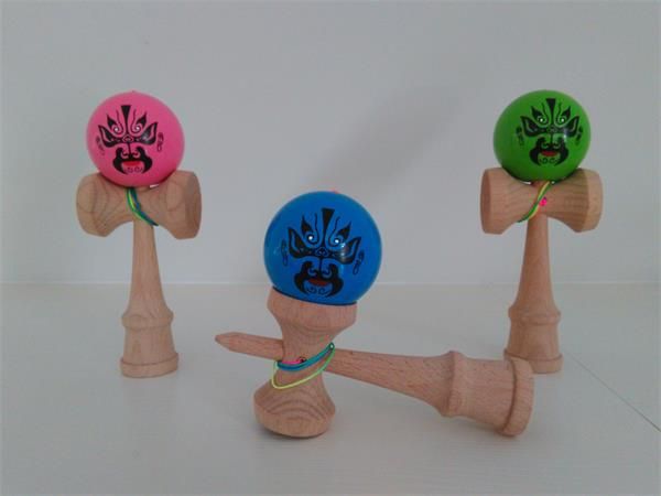 200pcs New Pu Paint Tips Ball Kendama Toy Professional Game Dragon Face Two Side