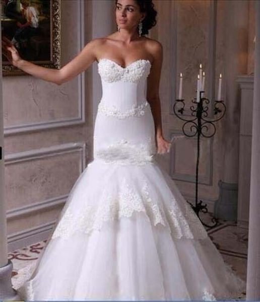 plus size mermaid wedding dresses tiered sweep train sweetheart back lace up elegant white bridal gowns custom made robe de mariage
plus size mermaid wedding dresses tiered sweep train sweetheart back lace up elegant white bridal gowns custom made robe de mariage