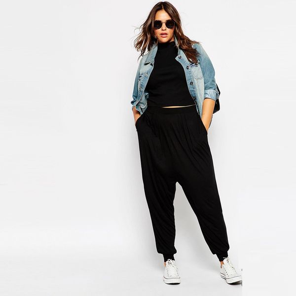 wholesale-new arrival plus size women pants 3xl 4xl solid black loose harem pants women 5xl autumn casual hiphop patchwork female clothing, Black;white
wholesale-new arrival plus size women pants 3xl 4xl solid black loose harem pants women 5xl autumn casual hiphop patchwork female clothing, Black;white
