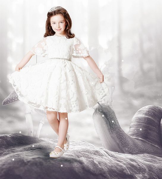 a line tank sleeveless tulle white ivory satin flower girl dresses for weddings first communion dresses, White;blue
a line tank sleeveless tulle white ivory satin flower girl dresses for weddings first communion dresses, White;blue