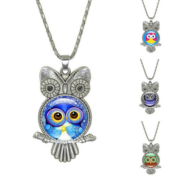 10pcs/lot owl pendant necklaces silver color universe gemstone pendant necklaces mix style 2016 july style
10pcs/lot owl pendant necklaces silver color universe gemstone pendant necklaces mix style 2016 july style