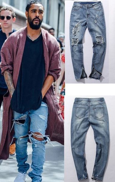 fashion men straight slim pants denim jean pants ripped skinny trousers new men's jeans clothes, Blue
fashion men straight slim pants denim jean pants ripped skinny trousers new men's jeans clothes, Blue