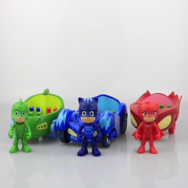 3pcs 3.5 doll with 6-7 inch car pj characters catboy gekko cloak action figure freddy toys boy gift plastic mask brinquedos
3pcs 3.5 doll with 6-7 inch car pj characters catboy gekko cloak action figure freddy toys boy gift plastic mask brinquedos