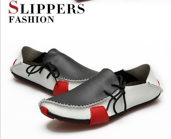 big yards casual shoes of men's lazy driver of breathable leather shoes with boxes, Black
big yards casual shoes of men's lazy driver of breathable leather shoes with boxes, Black