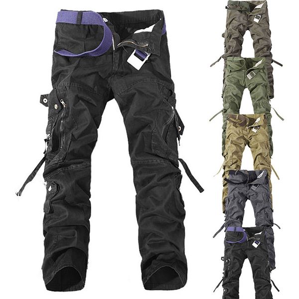 mens camouflage pants pants cotton trousers/crotch sweat camouflage men hip-hop big harem tjdwu, Black