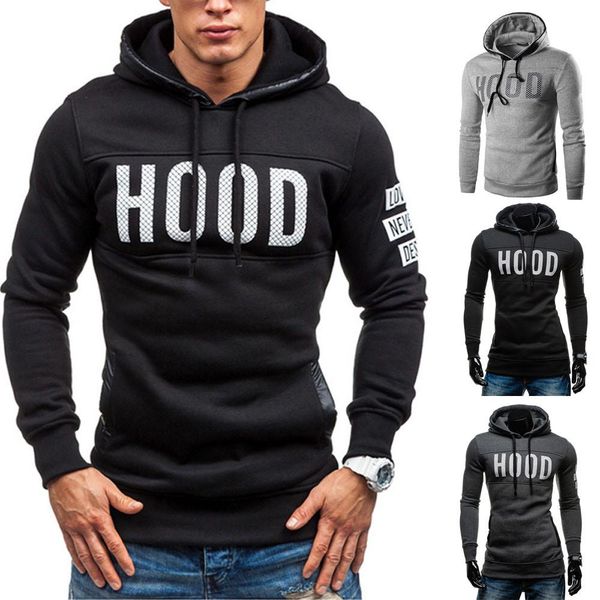 men hoodies brand long sleeve hooded hoodie solid color letter print sweatshirt mens pullover hoodies warm tracksuit, Black
men hoodies brand long sleeve hooded hoodie solid color letter print sweatshirt mens pullover hoodies warm tracksuit, Black