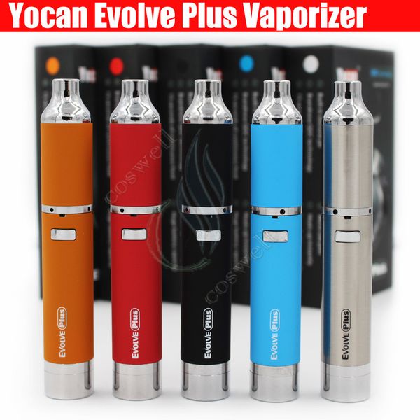 Original Yocan Evolve Plus Kit Wax herbal Vaporizer 1100mAh vape pen dry herb Vaporizers Pen Dual Quartz Coil e cigs cigarettes vapor Kits
Original Yocan Evolve Plus Kit Wax herbal Vaporizer 1100mAh vape pen dry herb Vaporizers Pen Dual Quartz Coil e cigs cigarettes vapor Kits