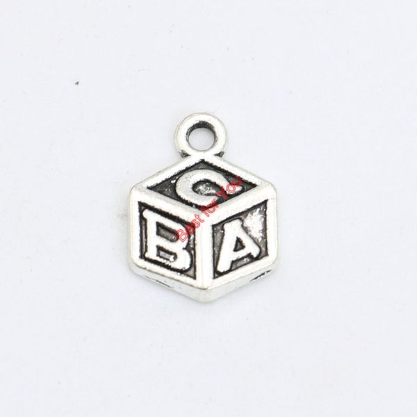 antique silver plated abc dice charms pendant bracelet necklace jewelry making diy handmade 15x11mm, Bronze;silver
antique silver plated abc dice charms pendant bracelet necklace jewelry making diy handmade 15x11mm, Bronze;silver