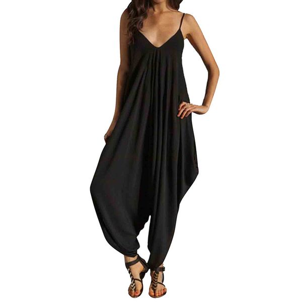 wholesale- women jumpsuit for women 2017 womens plus size wide leg jumpsuit women loose summer jumpsuit, Black;white
wholesale- women jumpsuit for women 2017 womens plus size wide leg jumpsuit women loose summer jumpsuit, Black;white