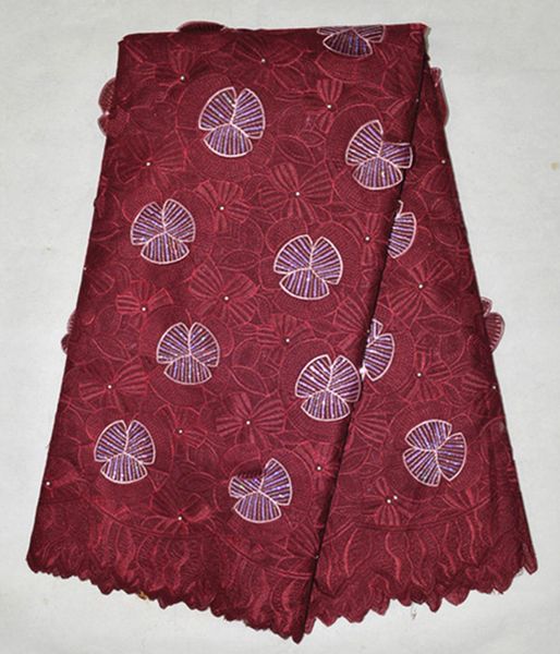 5 yards/lot wine color high cotton fabric with flower embroidery african cotton lace fabric for clothing bc124-2
5 yards/lot wine color high cotton fabric with flower embroidery african cotton lace fabric for clothing bc124-2