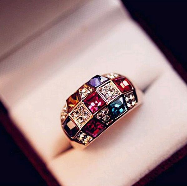 luxury jewelry austrian crystal gemstone rings mixed color colorful channel setting ring for men women low prices, Silver
luxury jewelry austrian crystal gemstone rings mixed color colorful channel setting ring for men women low prices, Silver