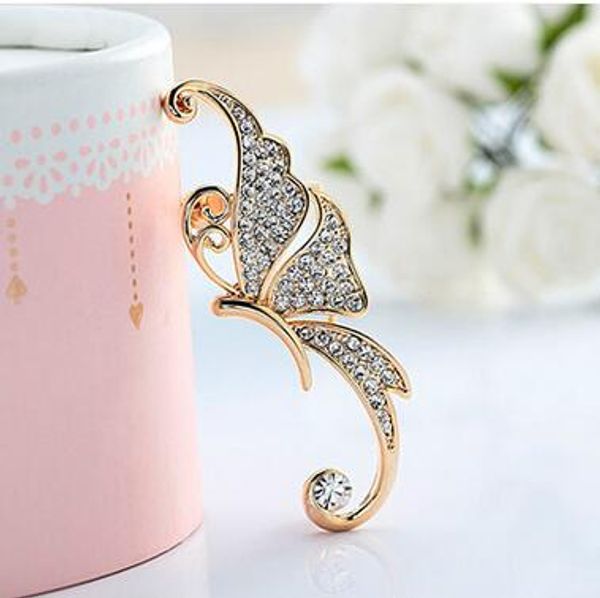 full diamond butterfly earrings no pierced ear clip fashion jewelry earrings ear cuff alloy for women, Golden;silver
full diamond butterfly earrings no pierced ear clip fashion jewelry earrings ear cuff alloy for women, Golden;silver