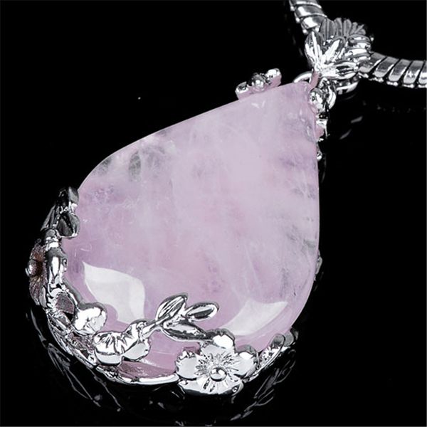 wholesale- natural rose quartz crystal waterdrop pendant reiki healing nice natural gem, Black
wholesale- natural rose quartz crystal waterdrop pendant reiki healing nice natural gem, Black