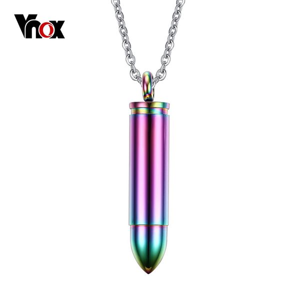 new vnox bullet pendants necklaces for women and men personality statement necklaces wholesale stainless steel pendant jewelry, Silver
new vnox bullet pendants necklaces for women and men personality statement necklaces wholesale stainless steel pendant jewelry, Silver