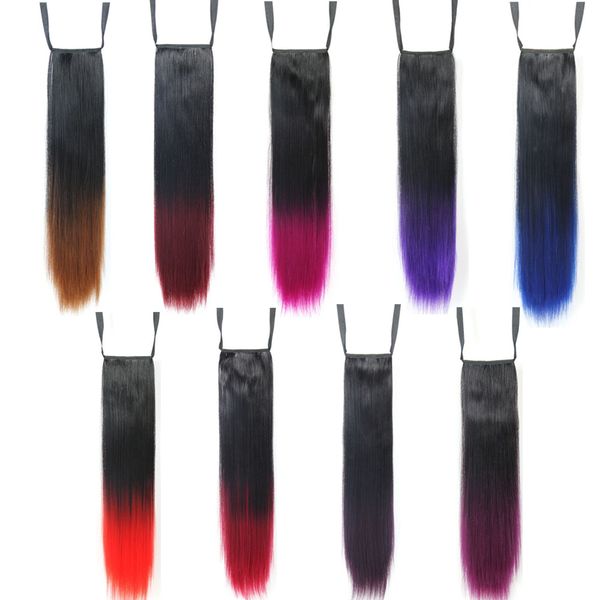 ombre ponytails synthetic straight ponytail with drawstring ribbon hair pieces 20inch 150g hair extensions fashion style, Black
ombre ponytails synthetic straight ponytail with drawstring ribbon hair pieces 20inch 150g hair extensions fashion style, Black