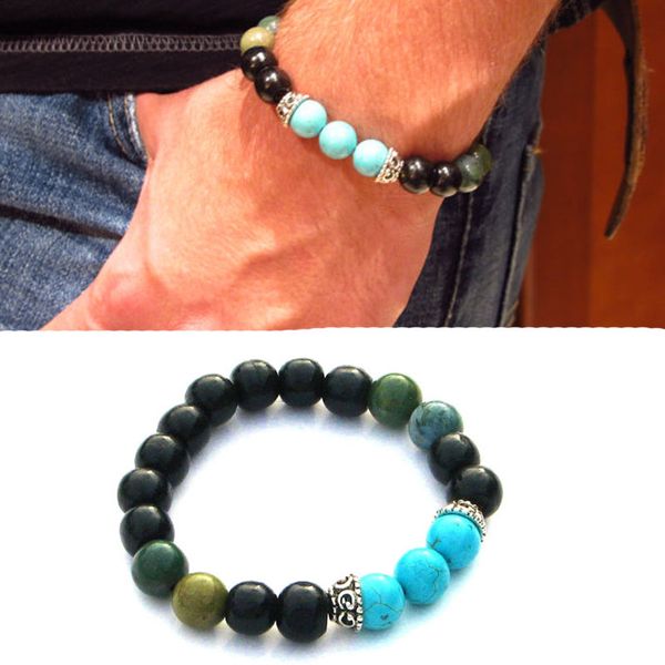 sn0134 men fashion 10mm black stone jewelry india agate turquoise beaded bracelet stretch men bracelet ing
sn0134 men fashion 10mm black stone jewelry india agate turquoise beaded bracelet stretch men bracelet ing