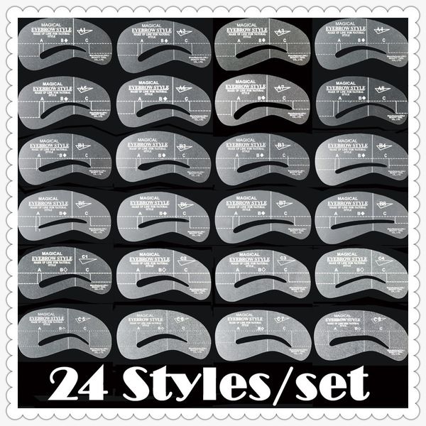 classic kit of eyebrow stencils 24 styles reusable eyebrows drawing guide card shaping thread eye brow template make up tools sombrancelha
classic kit of eyebrow stencils 24 styles reusable eyebrows drawing guide card shaping thread eye brow template make up tools sombrancelha
