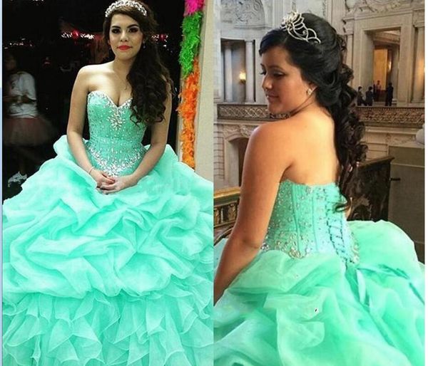 mint green quinceanera dresses 2017 sweetheart crystals beaded organza tuched ball gown lace up back sweet 16 prom dresses plus size, Blue;red
mint green quinceanera dresses 2017 sweetheart crystals beaded organza tuched ball gown lace up back sweet 16 prom dresses plus size, Blue;red